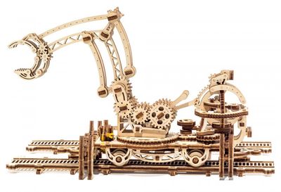 Ugears Rail Mounted Manipulator Träbyggsats