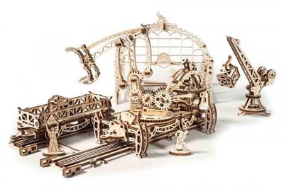 Ugears Rail Mounted Manipulator Träbyggsats