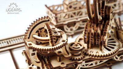 Ugears Rail Mounted Manipulator Träbyggsats