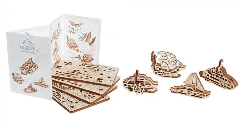 Ugears U-Fidget Skepp Träbyggsats