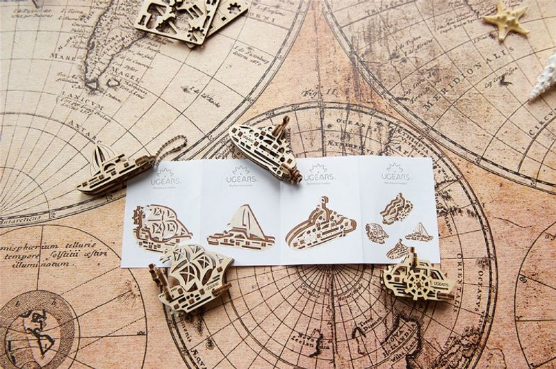 Ugears U-Fidget Skepp Träbyggsats