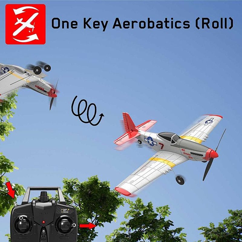 VOLANTEX P-51D MUSTANG 4CH 400MM BORSTAD M/GYRO EPP RTF