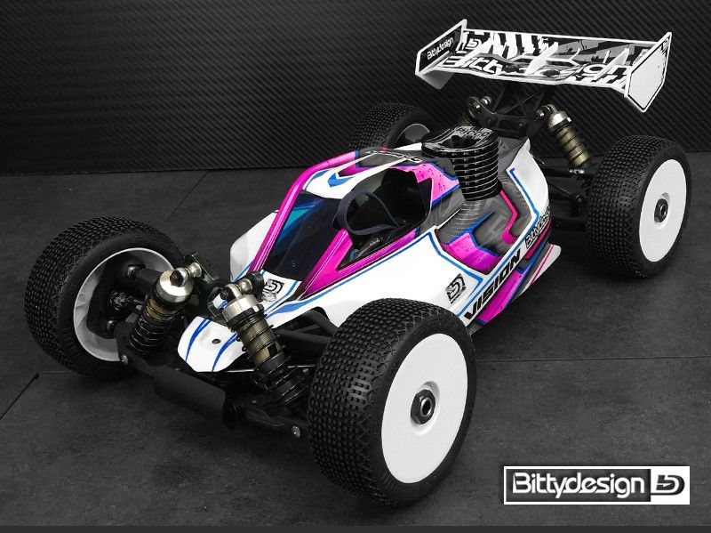 Kaross Vision Bittydesign Mugen MBX8 Omålad