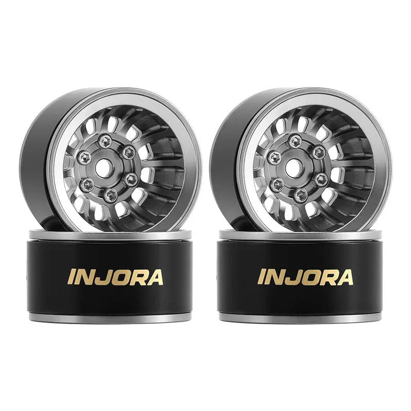 INJORA 1.0" Turbine Deep Dish -4.7mm Offset Fälgar (titan)