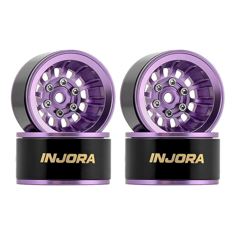 INJORA 1.0" Turbine Deep Dish -4.7mm Offset Fälgar (lila)