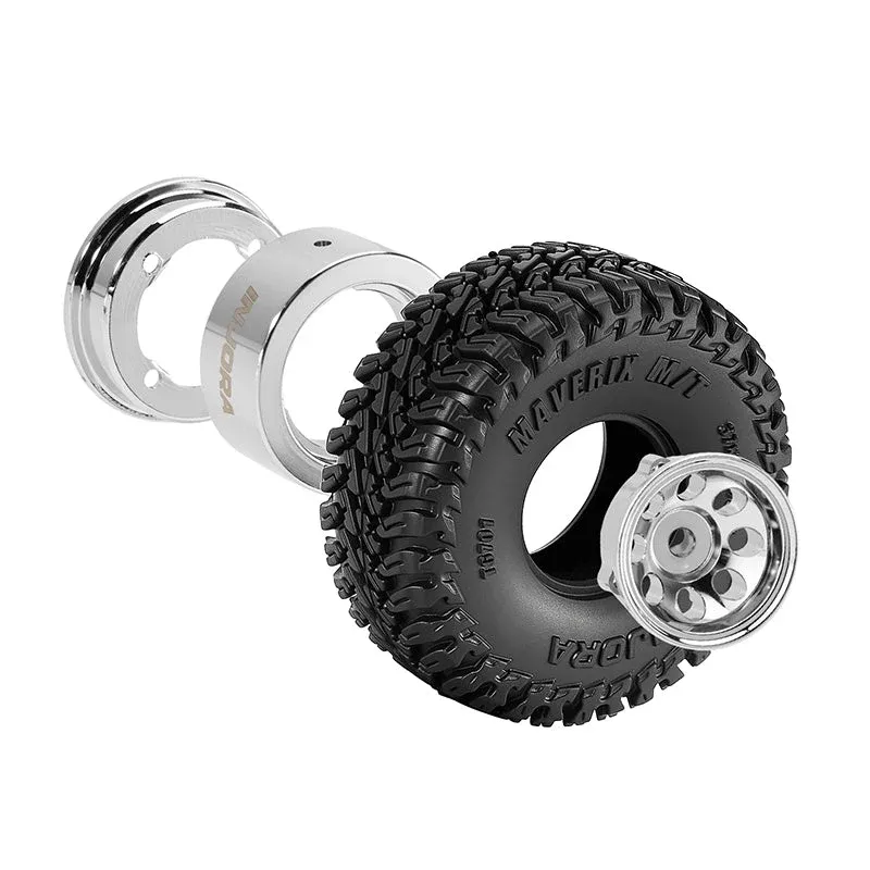 INJORA 0.6"/0.7" Beadlock kompletta med däck till 1/30 SCX30