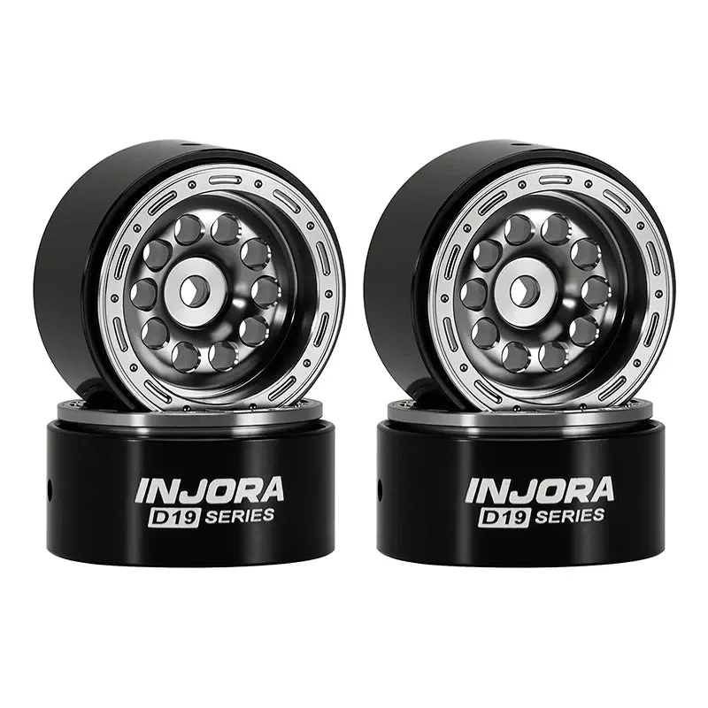 INJORA 0.7" D19 Aluminum Wheels for 1/30 SCX30 (W7008) Grå
