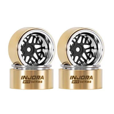 INJORA 0.7" D19 ModuWheel for 1/30 SCX30 1/32 Ascent-32 (MW7012) Svart