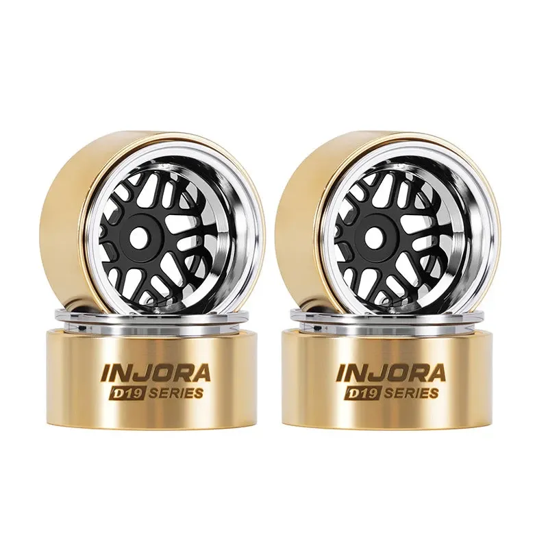 INJORA 0.7" D19 ModuWheel for 1/30 SCX30 1/32 Ascent-32 (MW7012) Svart