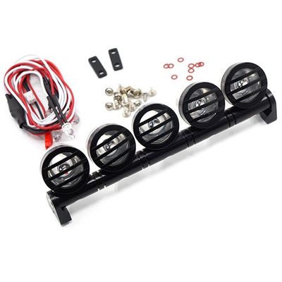 Ljusramp i alu. 5 st Vita 5mm LED lampor