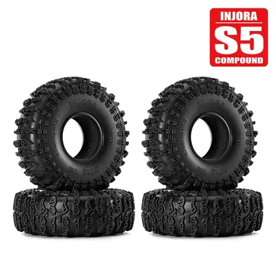 INJORA 1.9" Däck (120*42mm 4.75" OD) Cling On S5 Tires (T1920) (4ST)