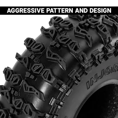 INJORA 1.9" Däck (120*42mm 4.75" OD) Cling On S5 Tires (T1920) (4ST)