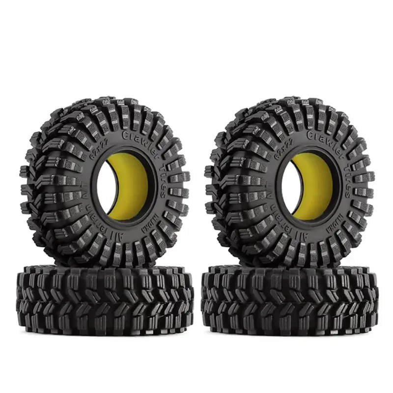 INJORA 1.0" 62*22mm King Trekker Tires & Inserts Combo (4)