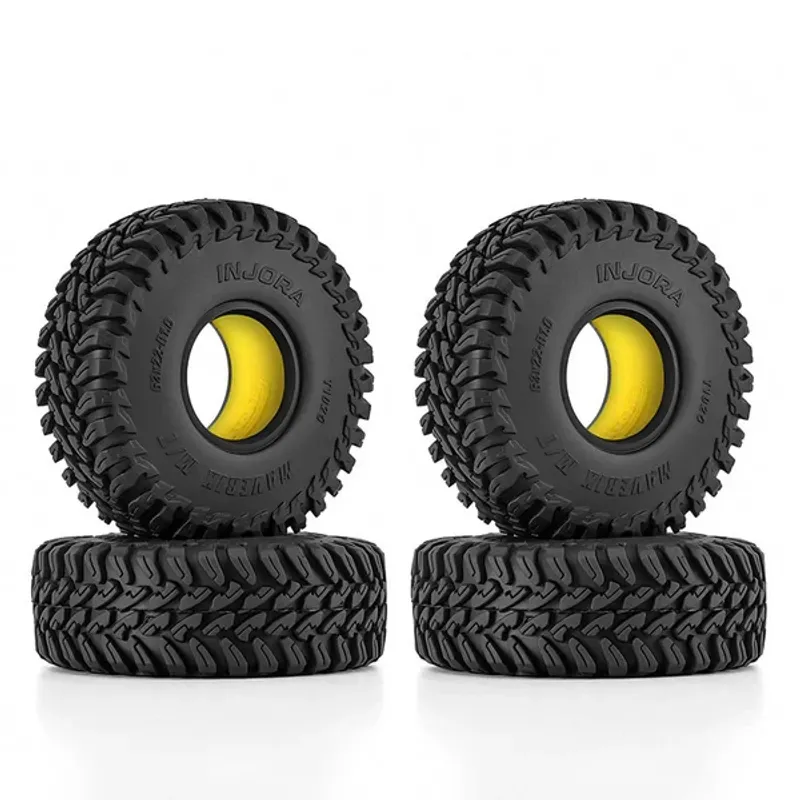 INJORA 1.0" 63*22mm MAVERIX M/T Tires & Inserts Combo (4)