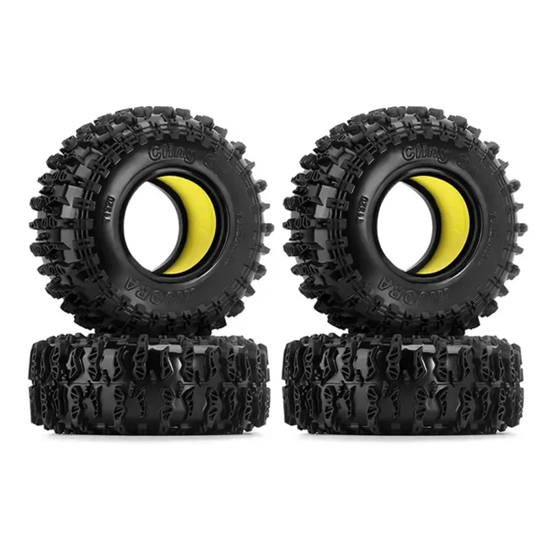 INJORA 1.3" 70*26mm Cling On Tires & Inserts Combo (4)