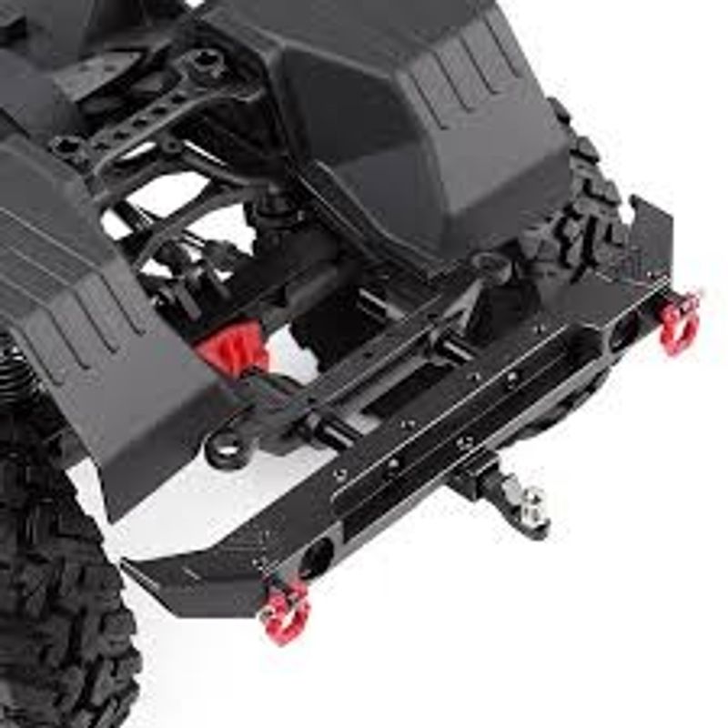 INJORA Metall Rear Bumper med lyse till SCX10 Jeep Wrangler