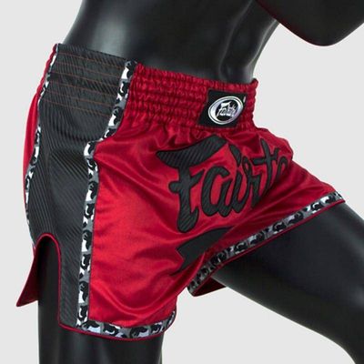 Muay Thai Shorts BS1703 Röd & Svart