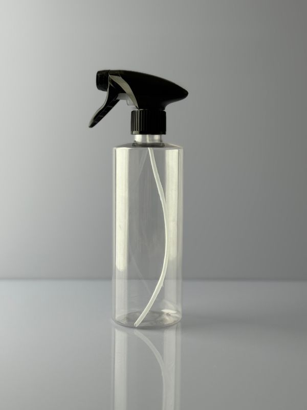 Tomflaska 500ml (PET) Cylindrisk med Spraytrigger