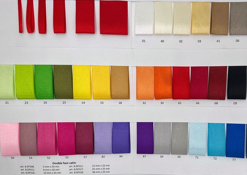 SATIN BAND Fg: 57 10 mm   25m/ Rulle