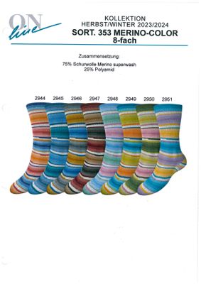 Merino Color-353 (8-fach) 8 x 1,5 kg