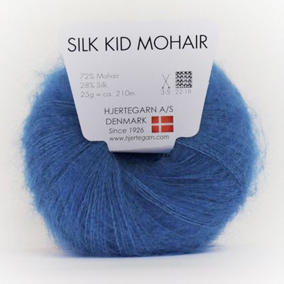 Mohair/silkes garn