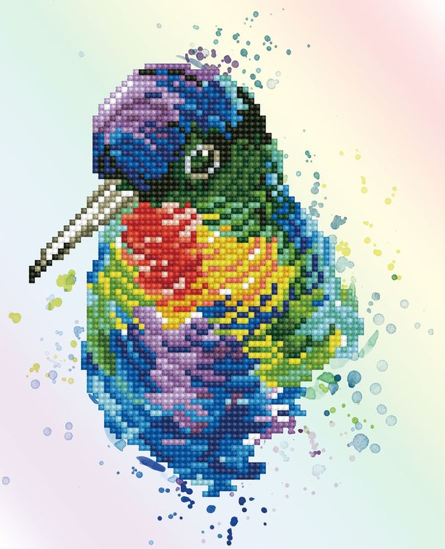 DIAMOND DOTZ DD5.056 "Rainbow Feathers"