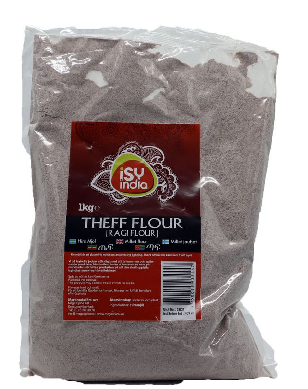 ISY India Hirsmjöl (Ragi Flour) 10x1kg