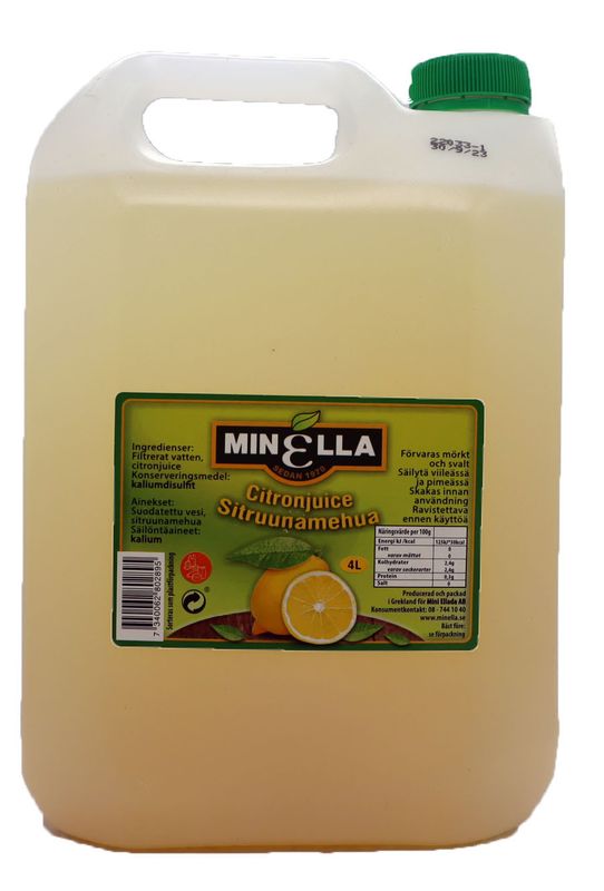 Minella Citronjuice 4x4L