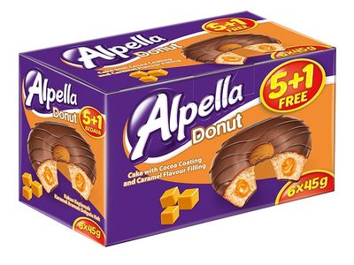 Alpella Donut med krämfyllning 6x45g