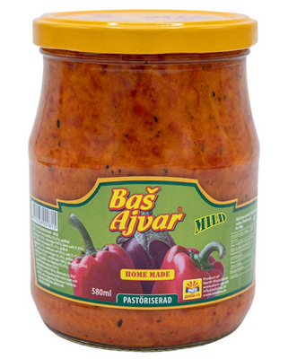 Bas Ajvar Mild 12x580ml