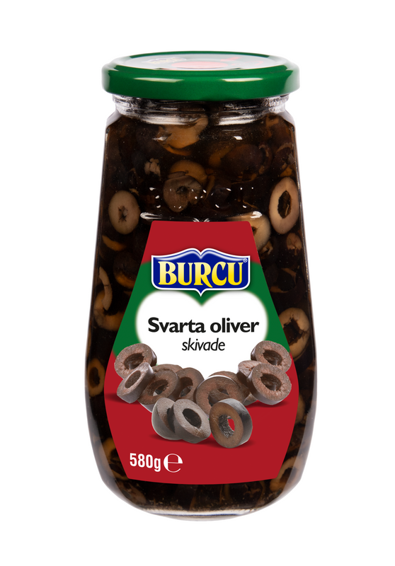 Burcu Svarta Oliver Skivade 12x580g