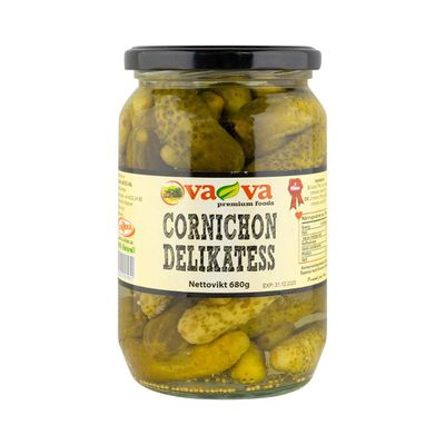 Vava Cornichons Delikatess 12x680g