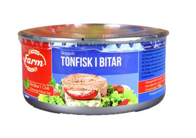 Farm Tonfisk I Bitar (I Solrosolja) Hot 48x160g
