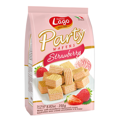 Lago Wafers Jordgubb 10x250g