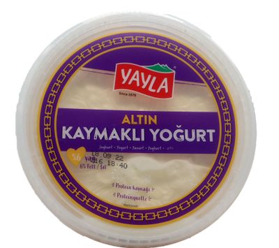 Yayla Kaymak yoghurt (6%) 8x800g