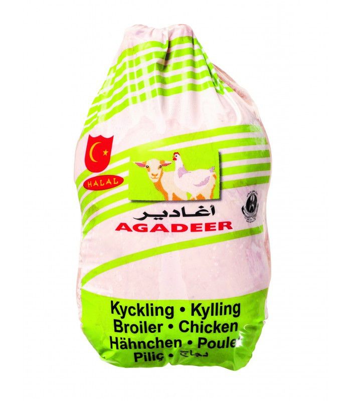 Agadeer Kyckling Hel 10x1.2kg