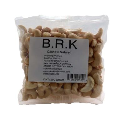 BRK Cashew Naturell 25x200g