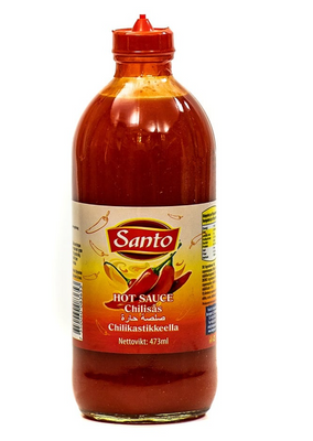 Santo Hot Sauce (Chilisås) 12x473ml