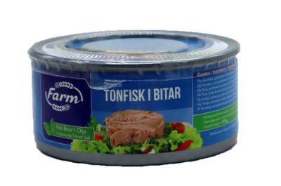 Farm Tonfisk I Bitar (I Solrosolja) 48x160g