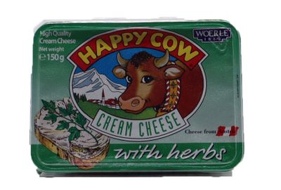 Happy Cow Cream Cheese (Kryddad) 18x150g
