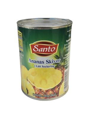 Santo Ananas ringar 24x565g