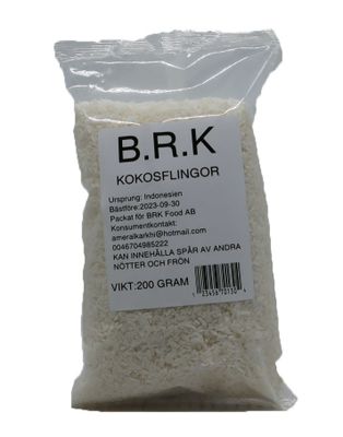BRK Kokosflingor 25x200g