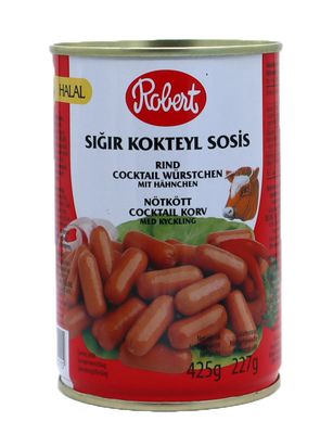 Robert Cocktail Korv Nöt 12x425g