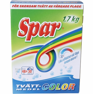 Spar Tvättmedel color 6x1.7kg