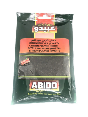 Abido Torkad svart Citronpulver 10x50g