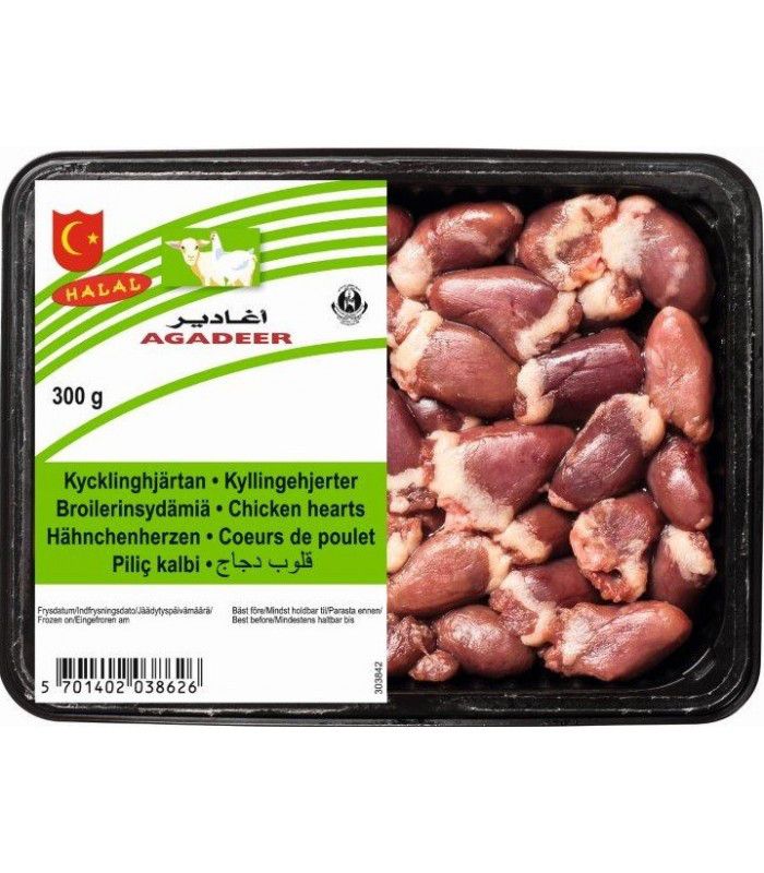 Agadeer Kycklinghjärta 12x300g