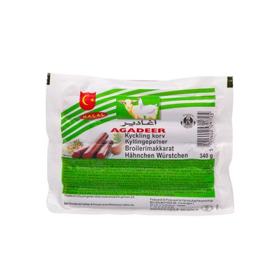 Agadeer Kyckling korv 72% 32x340g