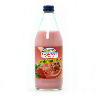 Golden Cow Jordgubbsdryck 12x500ml