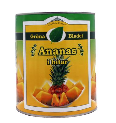 Gröna Bladet Ananas I Bitar 6x3.05kg