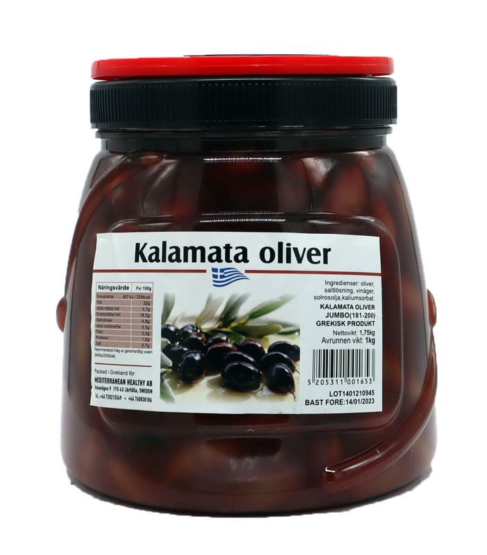 Mediterranean healthy Oliver Kalamata 6x1,75kg